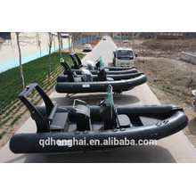 rowing boat RIB520 boat with ce consol inflatable boat